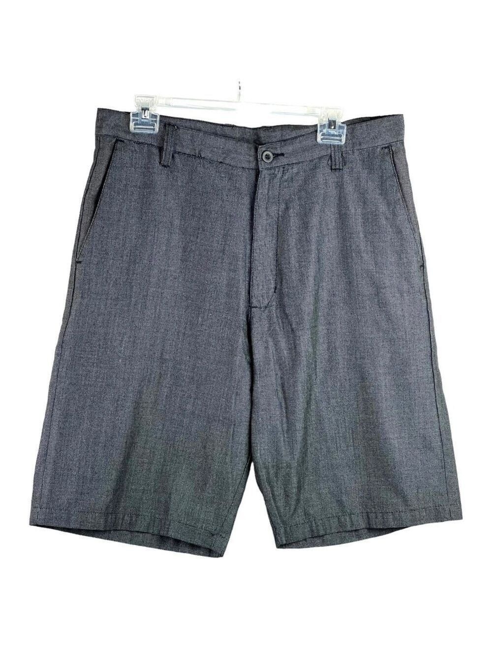 EUC-Burnside Textured Stretch Classic 5-Pocket Charcoal Gray Shorts Size 34
